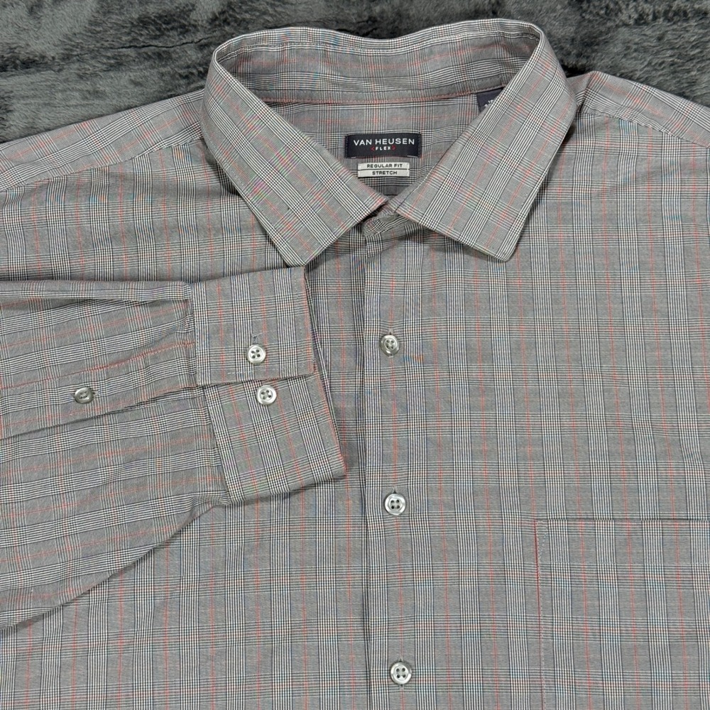 Van Heusen Button Down Men‎ 2XL Grey